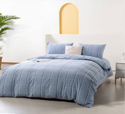 OEM Δίδυμο Καπάκι Καπάκι King Full Size Μπλε Πολυεστέρας Μελωμένο Φλανέλ