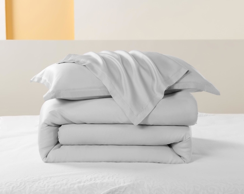 OEM Tencel Lyocell Comforter Set λευκό άνετο δίδυμο πανοπλία σετ