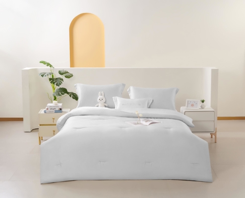OEM Tencel Lyocell Comforter Set λευκό άνετο δίδυμο πανοπλία σετ