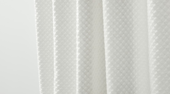 Ελαφρώς γκρι κουρτίνα ντους Jacquard 95% βαμβάκι 5% ανακυκλωμένο πολυεστέρα
