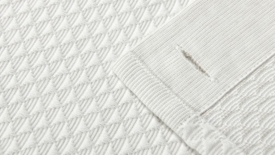 Ελαφρώς γκρι κουρτίνα ντους Jacquard 95% βαμβάκι 5% ανακυκλωμένο πολυεστέρα