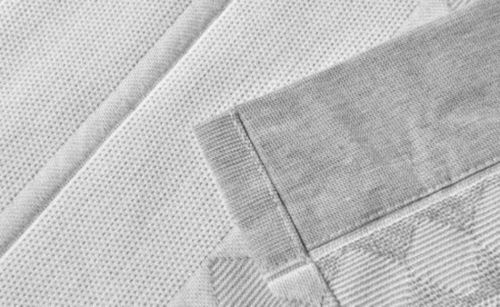 Πολυεστέρας βαμβακιού Jacquard σκηνή ντους Γκρίζες ριγέ σκηνή ντους