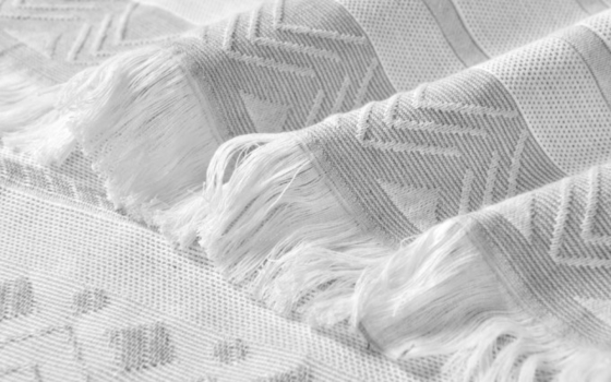 Πολυεστέρας βαμβακιού Jacquard σκηνή ντους Γκρίζες ριγέ σκηνή ντους
