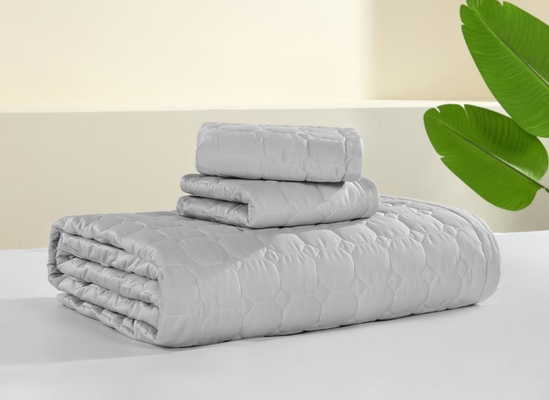 Γκρι Κινγκ Σάιζ Κουέτ Κουέτ OEM Hotel Quilt Set Full Size Queen Σάιζ