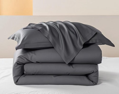 OEM Tencel Lyocell Comforter Set Σκοτεινό γκρι άνετο δίδυμο συγκρότημα