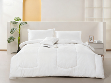 Eco Melange Cotton Recycled Polyester Comforter Set Full Size Comforter Sets
