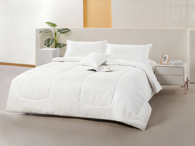 Eco Melange Cotton Recycled Polyester Comforter Set Full Size Comforter Sets
