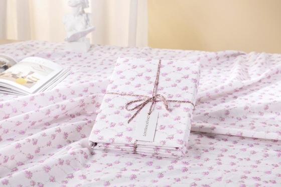Ροζ λουλουδική τραπεζαρία βαμβάκι βιώσιμη τραπεζαρία σπίτι 60x90 60x120